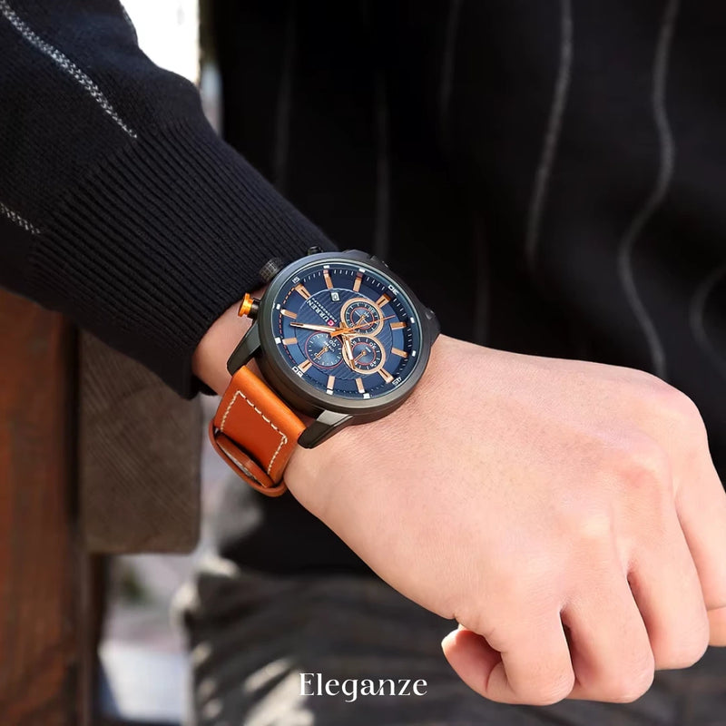 Curren Titan Edition™ Uhr + Exklusive Slim-Geldbörse aus Leder