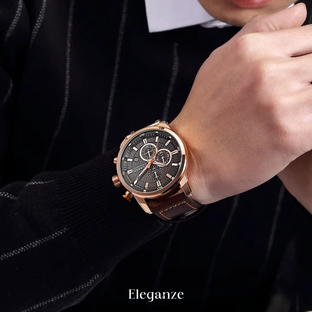 Curren Titan Edition™ Uhr + Exklusive Slim-Geldbörse aus Leder