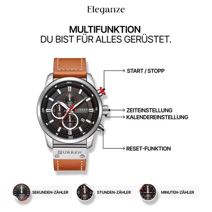 Curren Titan Edition™ Uhr + Exklusive Slim-Geldbörse aus Leder