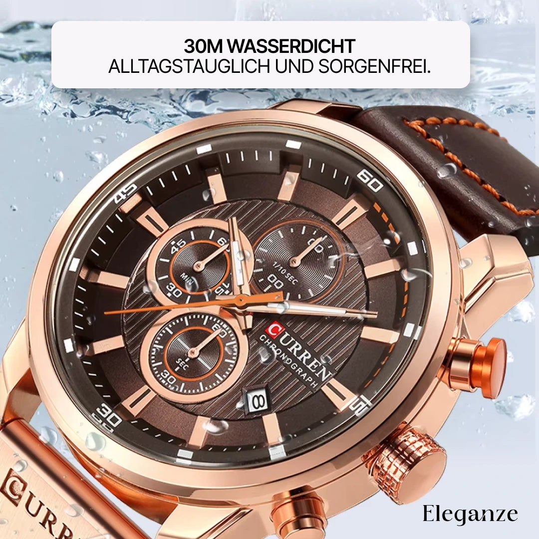 Curren Titan Edition™ Uhr + Exklusive Slim-Geldbörse aus Leder