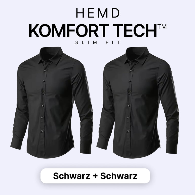 Komfort Tech – Herrenhemd mit flexibler Technologie [KAUFE 1, ERHALTE 1 GRATIS]