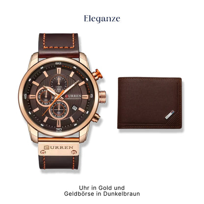 Curren Titan Edition™ Uhr + Exklusive Slim-Geldbörse aus Leder