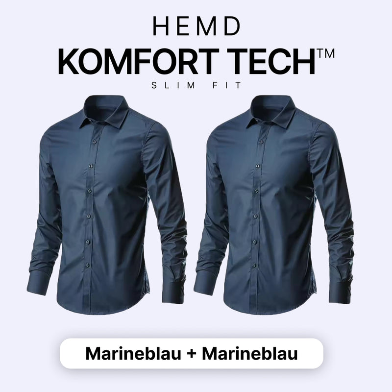 Komfort Tech – Herrenhemd mit flexibler Technologie [KAUFE 1, ERHALTE 1 GRATIS]